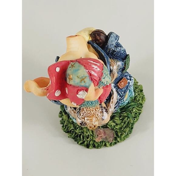 Mini Pig Piggy Piglet w/ Pink Hat 80s Style Clothing Figurine 3" Home Decor Vtg - Picture 12 of 14